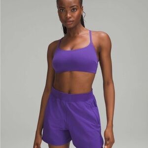 Lululemon Wunder Train Strappy Racer Bra *Light Support, C/D Cup - Petrol Purple